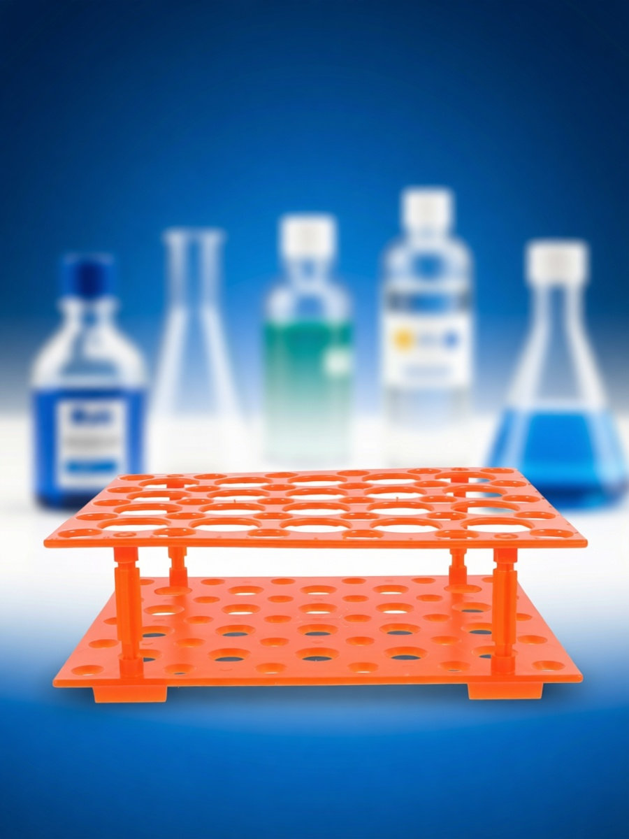 Centrifuge Tube Rack - 50穴遠心管ラック、取り外し可能、実験室用、15ml/50ml対応、科学実験用アクセサリー、遠心管収納