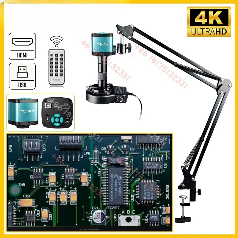 Digital Microscope - YIZHAN 4K 48MP HD電子デジタル顕微鏡 はんだ付け用 USB