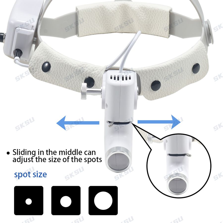LED 歯科 LED ライトランプ双眼ルーペ輝度スポット調整 - Led Medical Headlight のレビューと価格