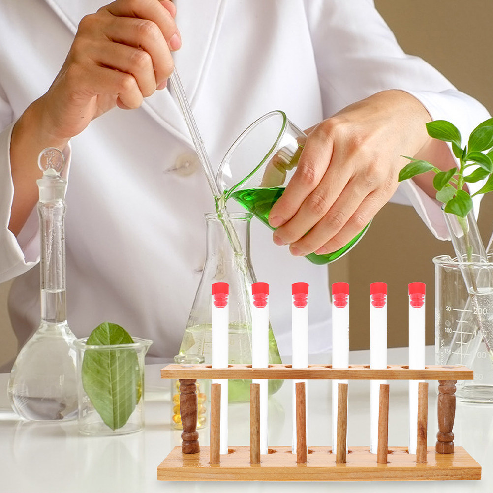 天然木製試験管ラック 6穴ヘビーデューティー実験用チューブオ - Centrifuge Tube Rack のレビューと価格