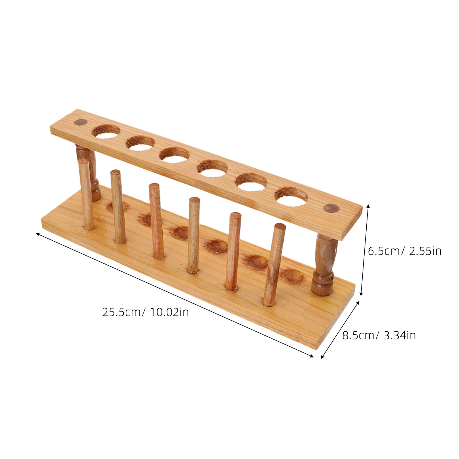 天然木製試験管ラック 6穴ヘビーデューティー実験用チューブオ - Centrifuge Tube Rack のレビューと価格