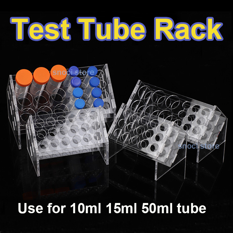 傾斜式アクリル試験管ホルダー 6ウェル、8ウェル、18ウェル - Centrifuge Tube Rack のレビューと価格