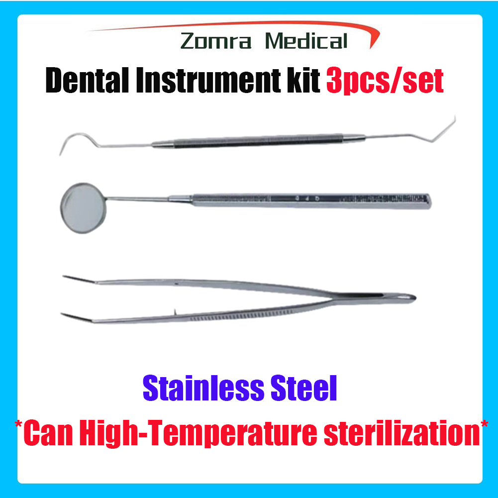 ステンレス製歯科用オートクレーブ器具キット 3点セット（口腔 - Dental Mirror Probe のレビューと価格