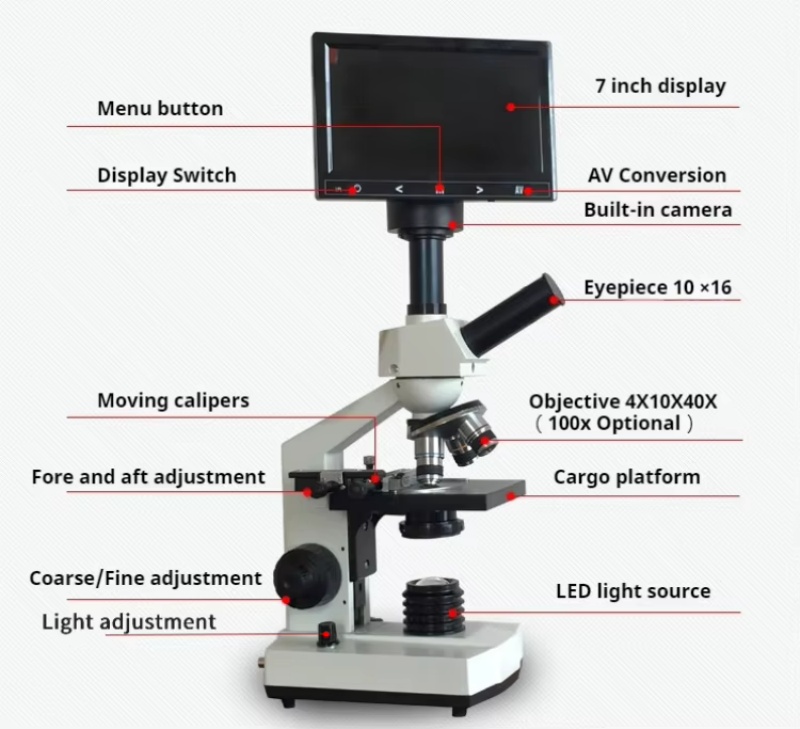 WEIAI 7インチデジタル顕微鏡 40X-400X 電子顕 - Digital Microscope のレビューと価格