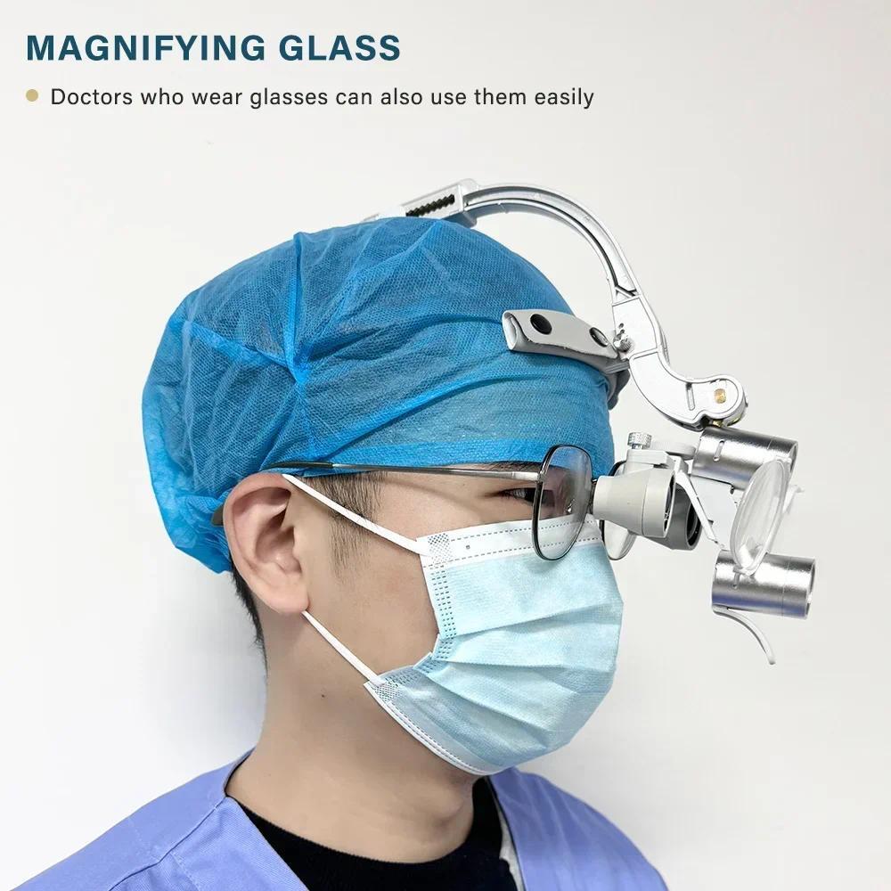 5W歯科用LEDヘッドライト 2.5倍 3.5倍双眼拡大ルー - Led Medical Headlight のレビューと価格