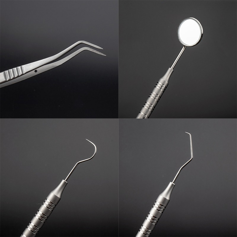 3 ピース/セット歯科器具歯科医キット口ミラープローブピンセ - Dental Mirror Probe のレビューと価格