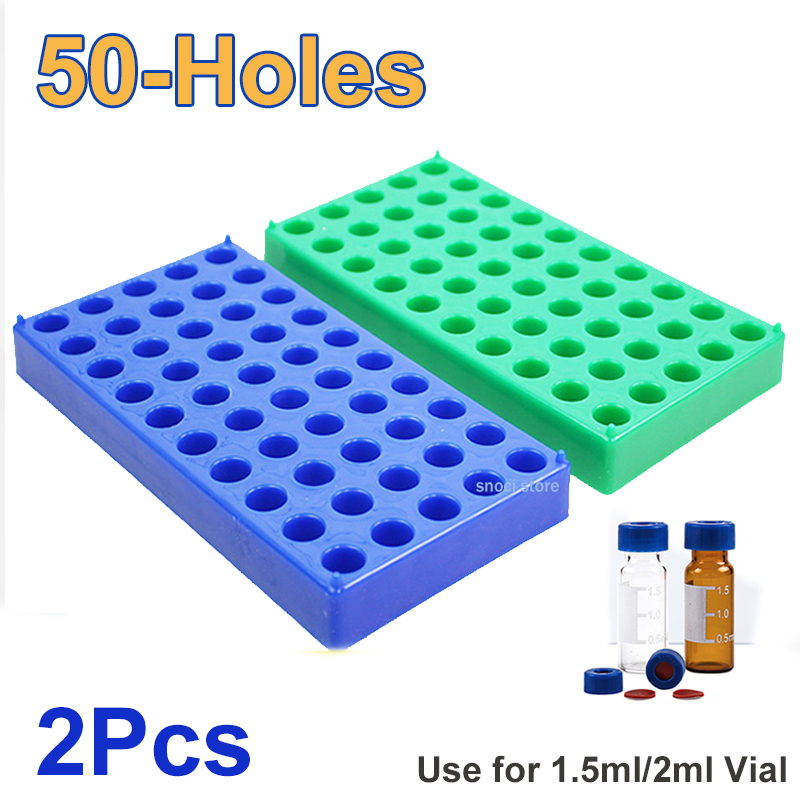 プラスチックバイアルラック 50 ホールド 12mm 1.5 - Centrifuge Tube Rack のレビューと価格