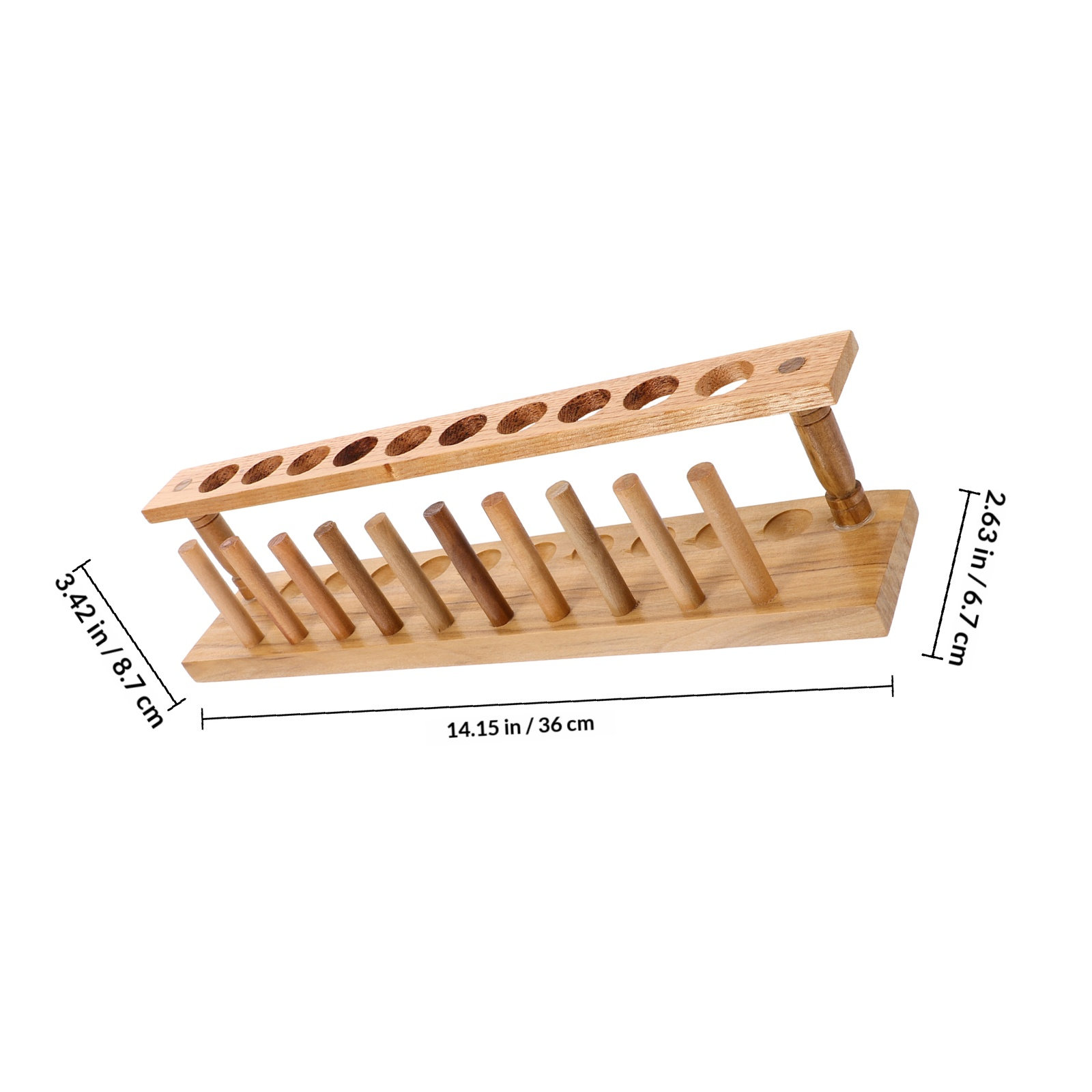 木製試験管立て 10穴、頑丈な構造で、試験管や小瓶、遠心管な - Centrifuge Tube Rack のレビューと価格