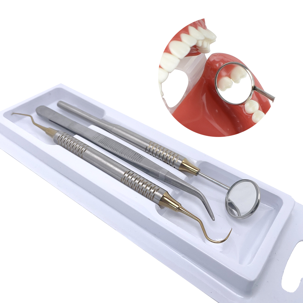 歯科用ミラーキット,ステンレス鋼,プローブ,ピンセット,歯科 - Dental Mirror Probe のレビューと価格