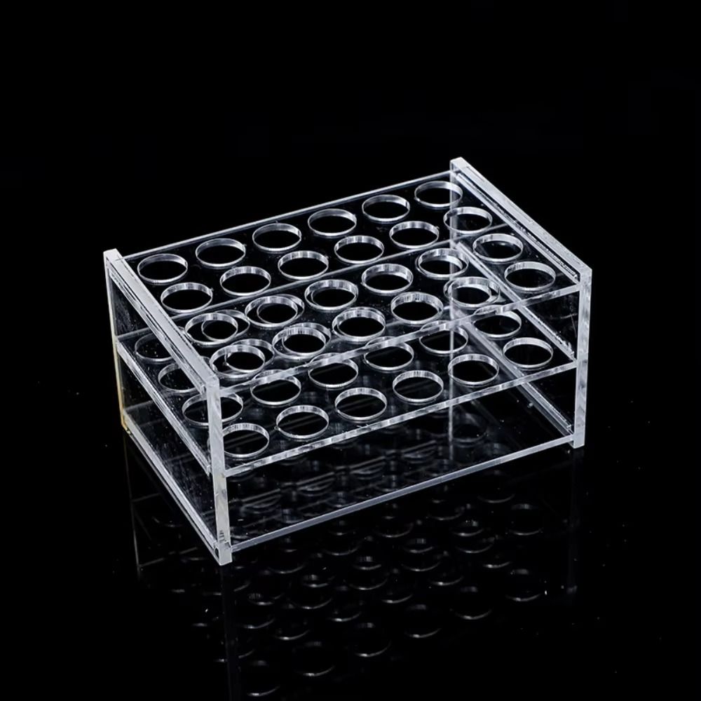 耐久性のあるアクリル製試験管ラックホルダー 透明 24穴 4 - Centrifuge Tube Rack のレビューと価格