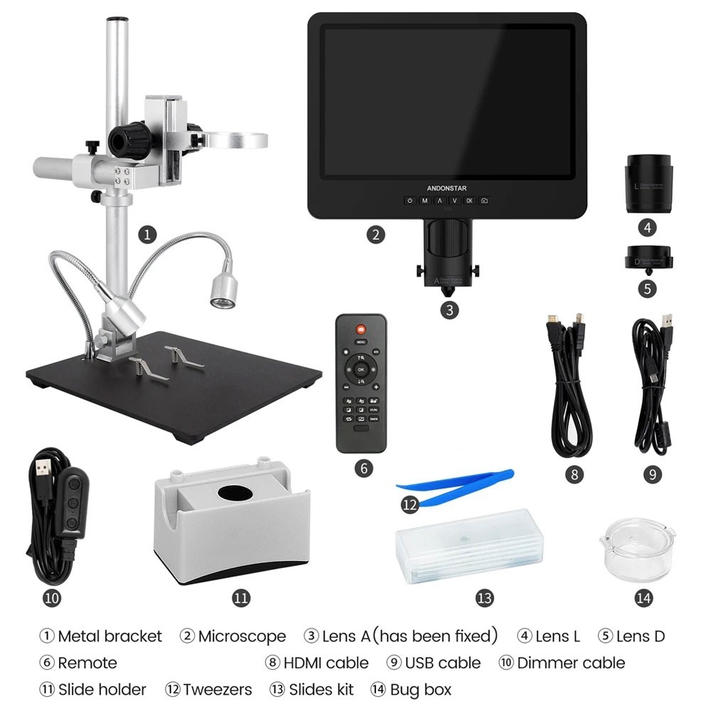 優れたAndonstar AD249S-M三眼デジタル顕微鏡 - Digital Microscope のレビューと価格