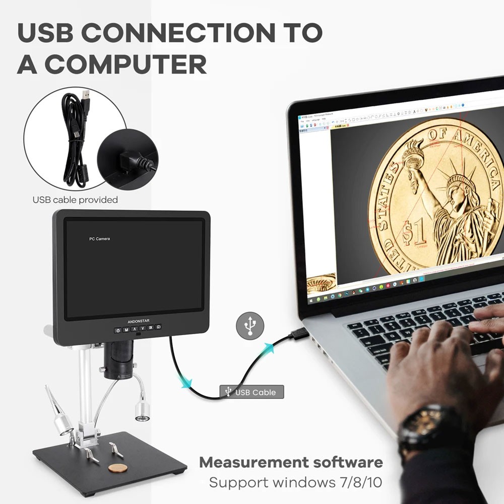 優れたAndonstar AD249S-M三眼デジタル顕微鏡 - Digital Microscope のレビューと価格