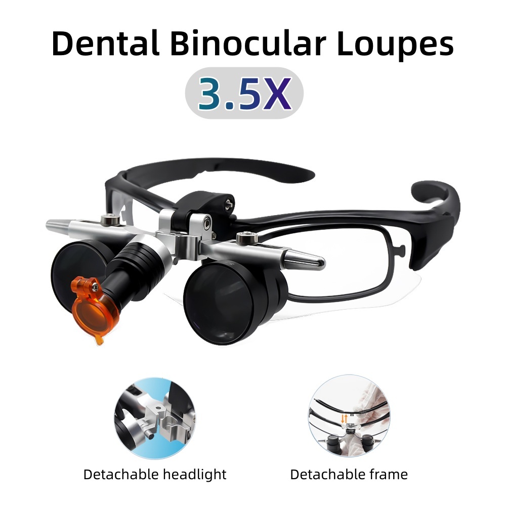 歯科用双眼ルーペ 3.5倍 医療用拡大鏡 双眼拡大鏡 5W  - Led Medical Headlight のレビューと価格