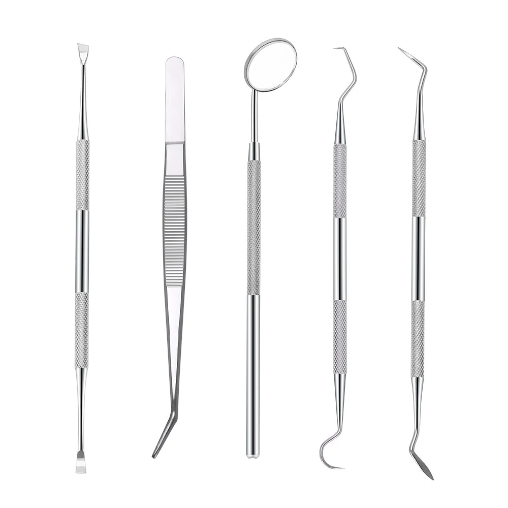 ステンレス鋼歯科クリーニングツールセット 口腔鏡 ピンセット - Dental Mirror Probe のレビューと価格