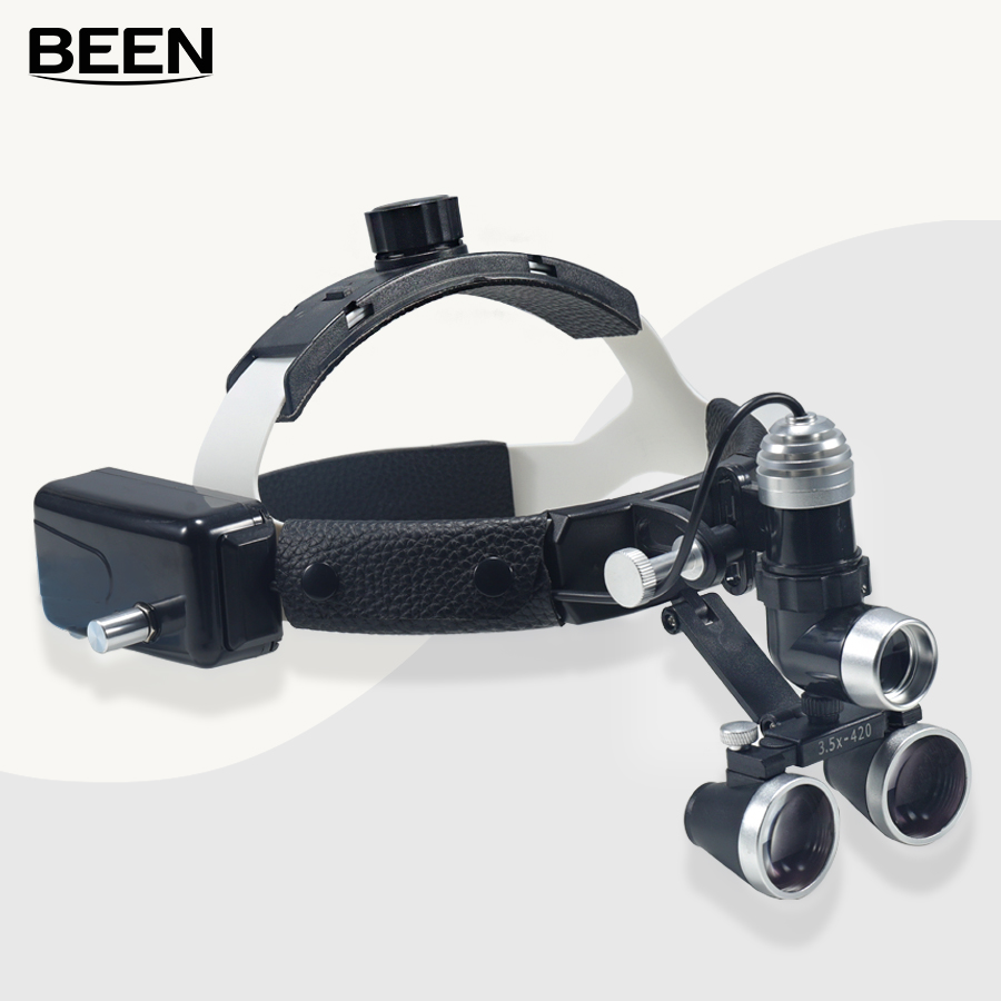 5 ワット歯科ルーペ LED ヘッドランプ 2.5X/3.5 - Led Medical Headlight のレビューと価格