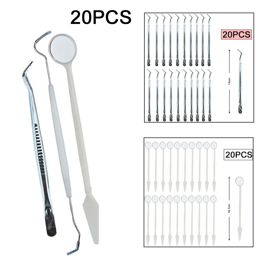 5/10/20 個使い捨て歯科キットダブルエンドエクスプロー - Dental Mirror Probe のレビューと価格
