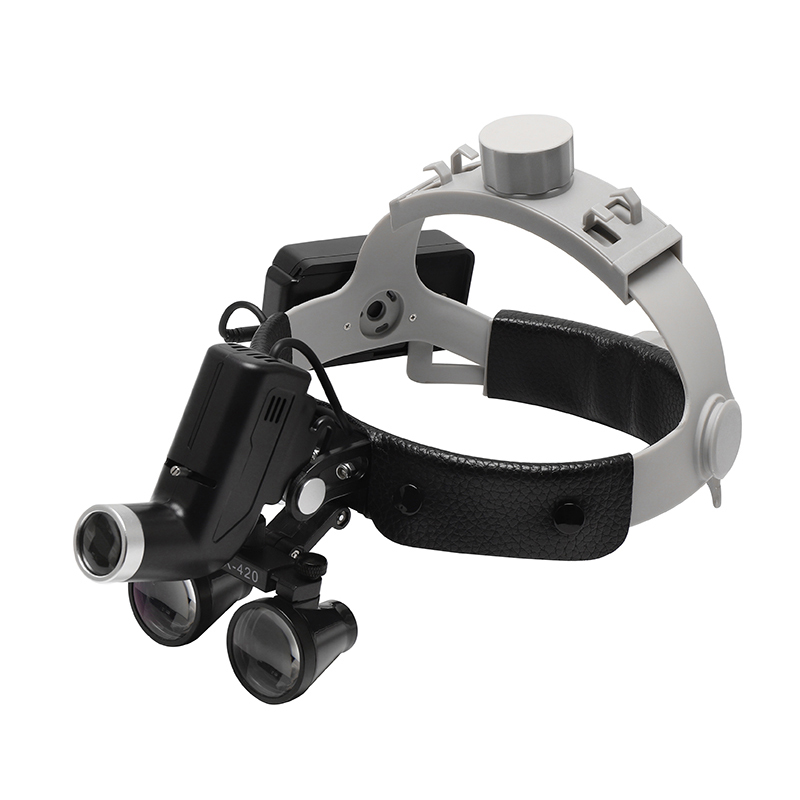 医療用歯科用ルーペ、LEDヘッドライト付き双眼ルーペ、2.5 - Led Medical Headlight のレビューと価格