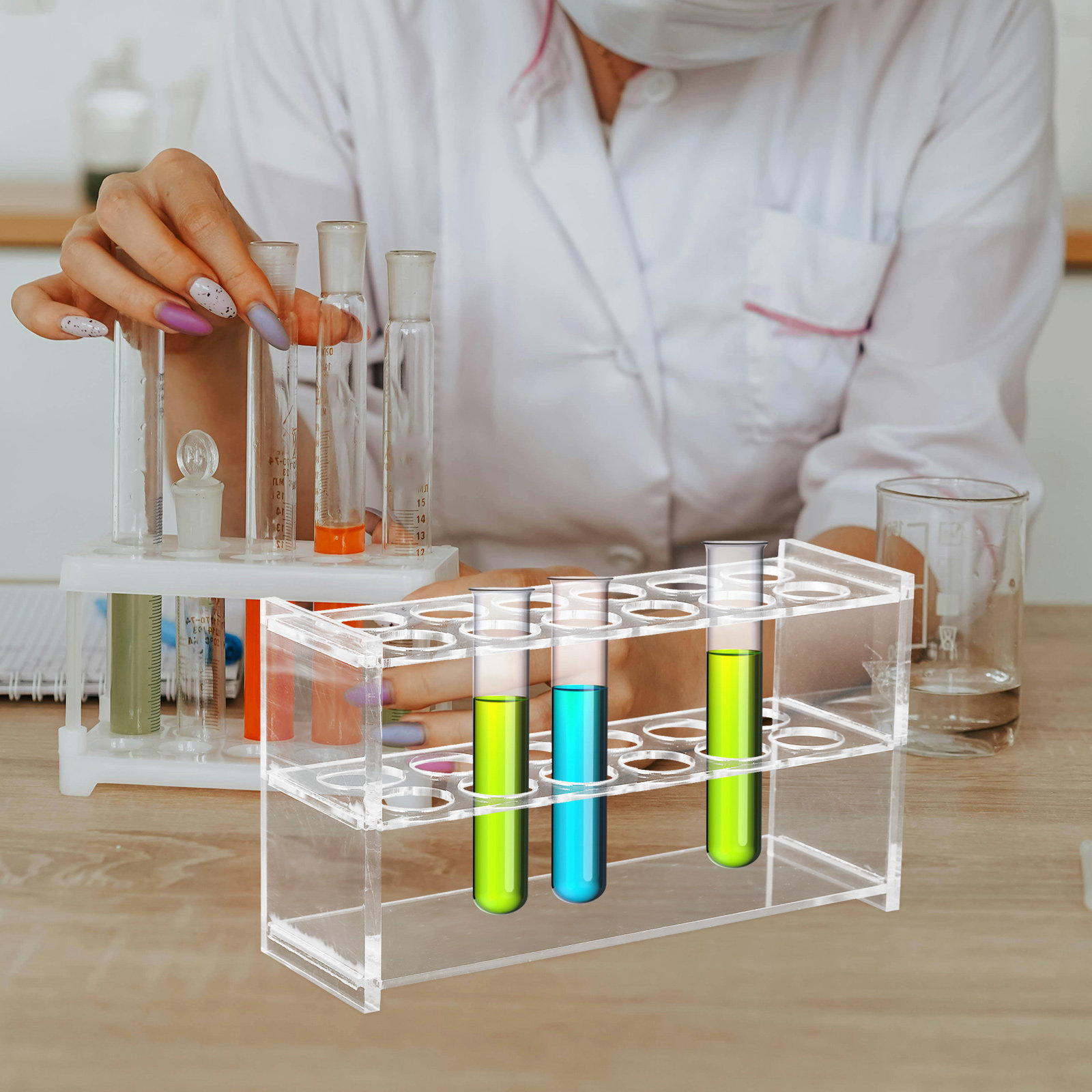 試験管整理ケース 6スロット コンパクト設計 遠心分離管ラッ - Centrifuge Tube Rack のレビューと価格