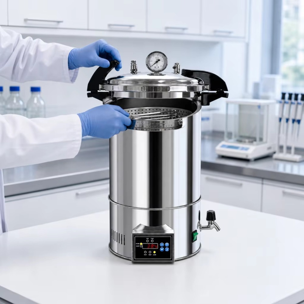 24Lデジタルオートクレーブ蒸気滅菌器、クイックオープン型、 - Medical Laboratories のレビューと価格